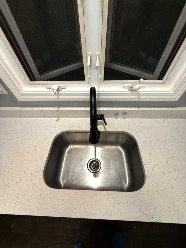 Kitchen sink after